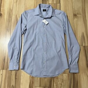 NWT Crewcuts Button-Up Dress Shirt Boys Size 16 Blue Cotton School Uniform